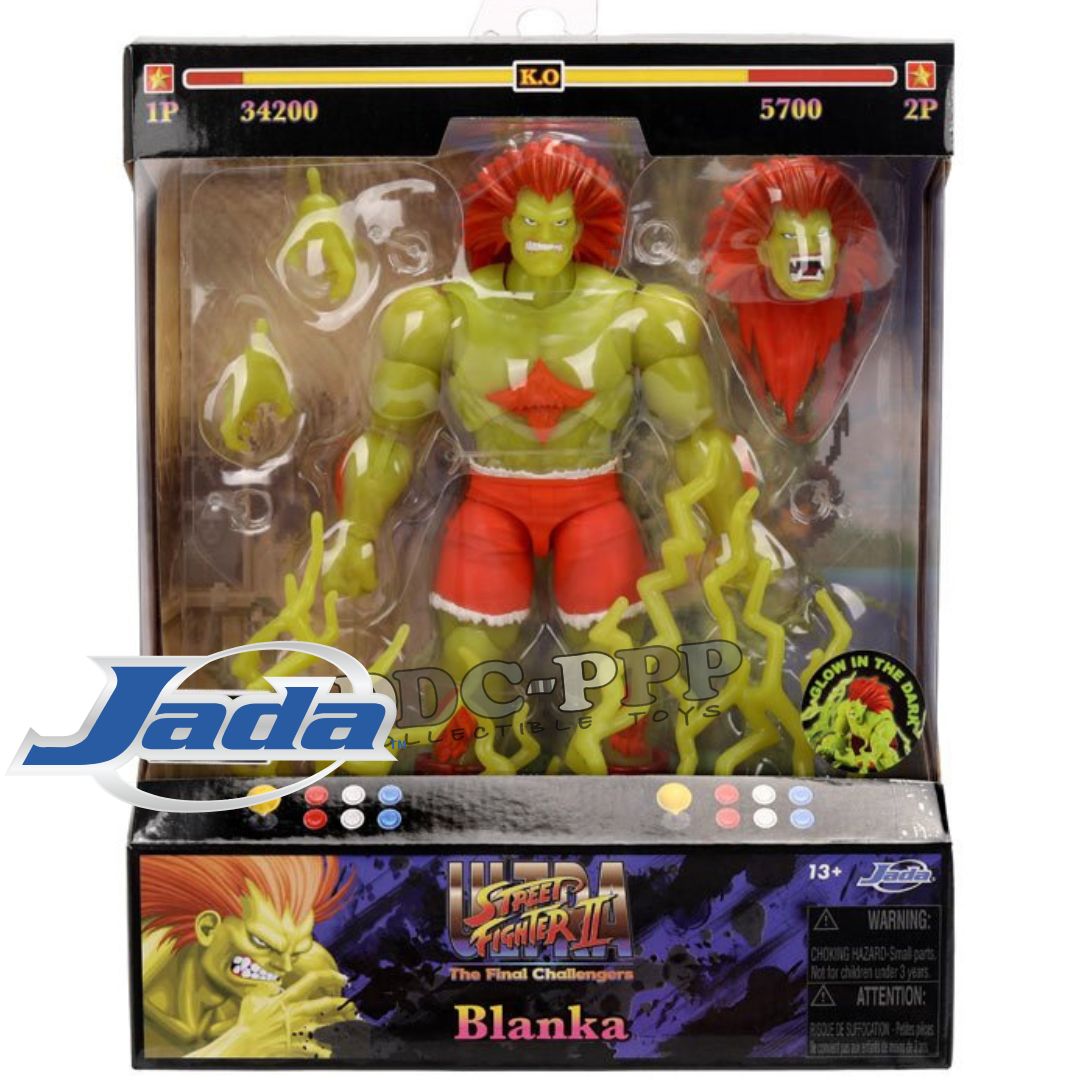 JADA TOYS BLANKA PLAYER 2 GLOW IN THE DARK STREET FIGHTER: 6